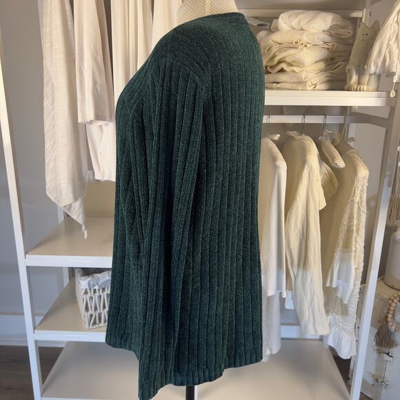 Classic Elements plus sz. 20/22 tunic length super soft sweater dark green #1918 - Picture 3 of 5